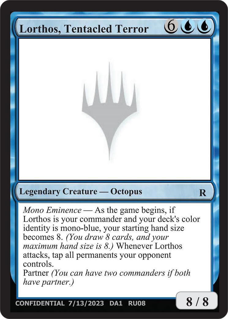 Image for Lorthos, Tentacled Terror [Un-Known Event Playtest Cards] - Magic: The Gathering