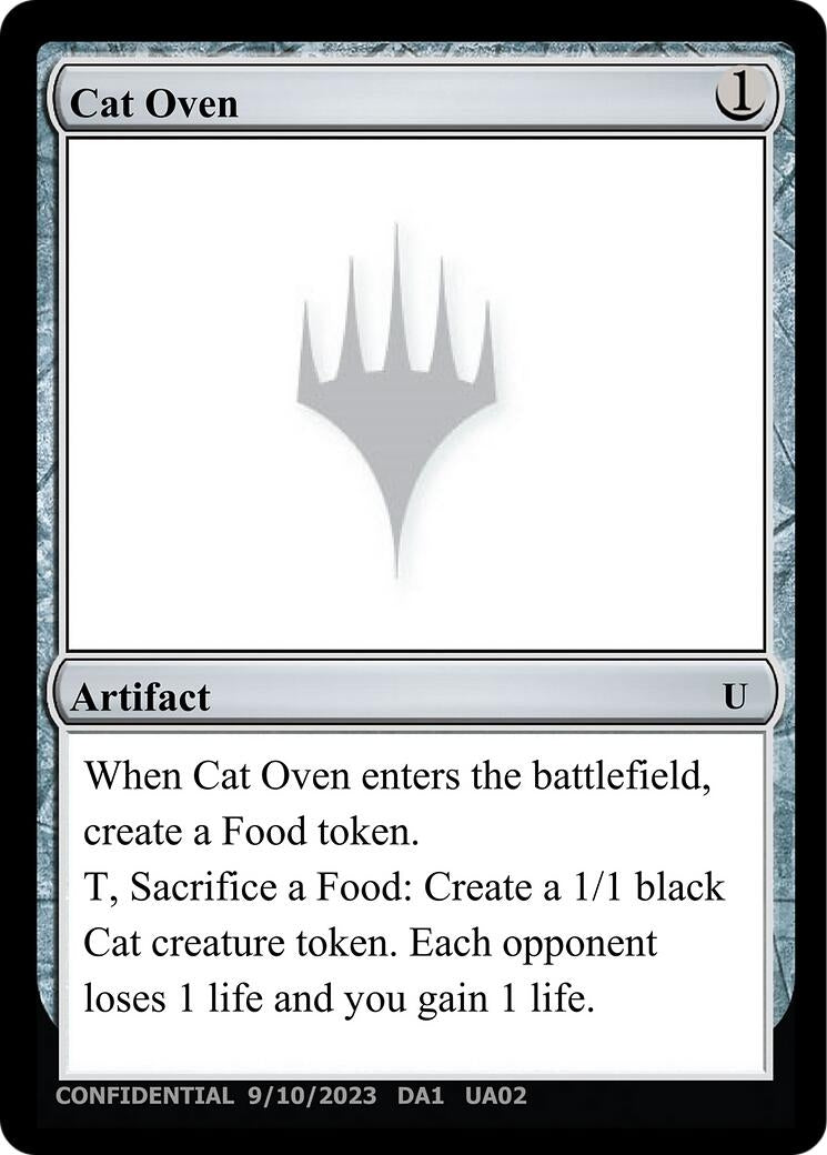 Image for Cat Oven [Un-Known Event Playtest Cards] - Magic: The Gathering