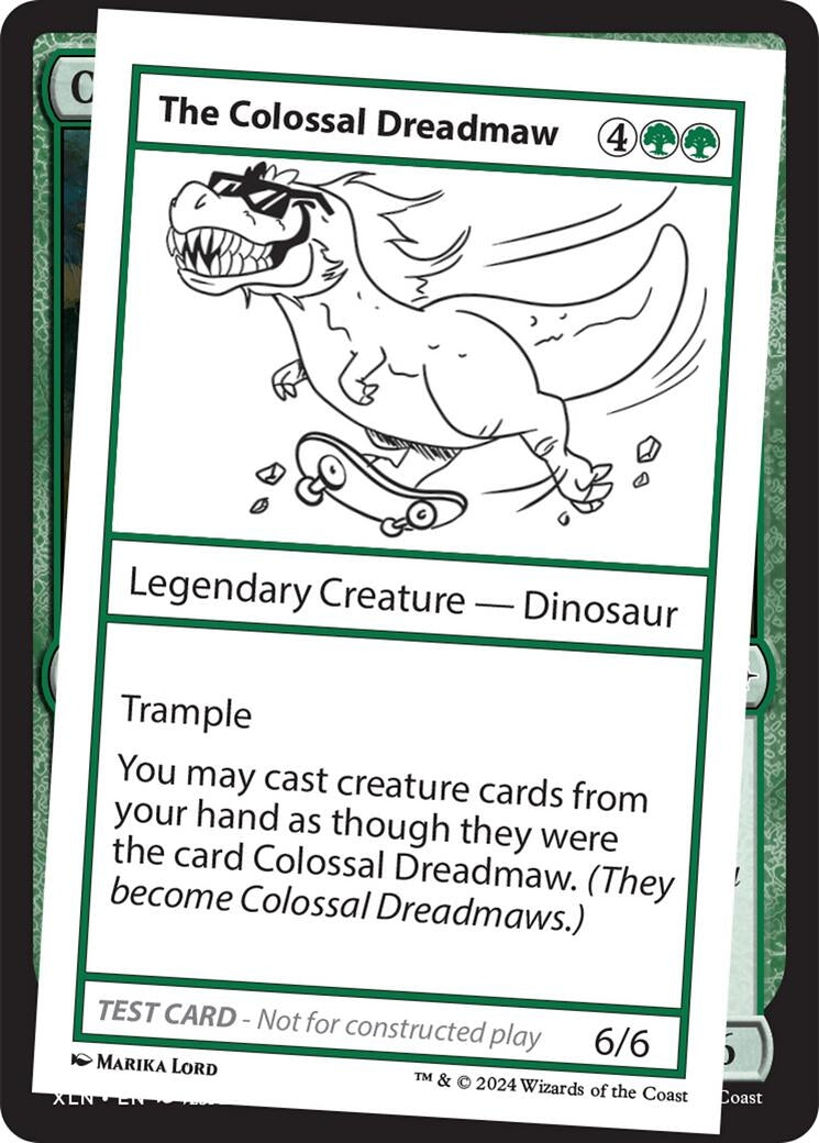 Image for The Colossal Dreadmaw [Un-Known Event Playtest Cards] - Magic: The Gathering