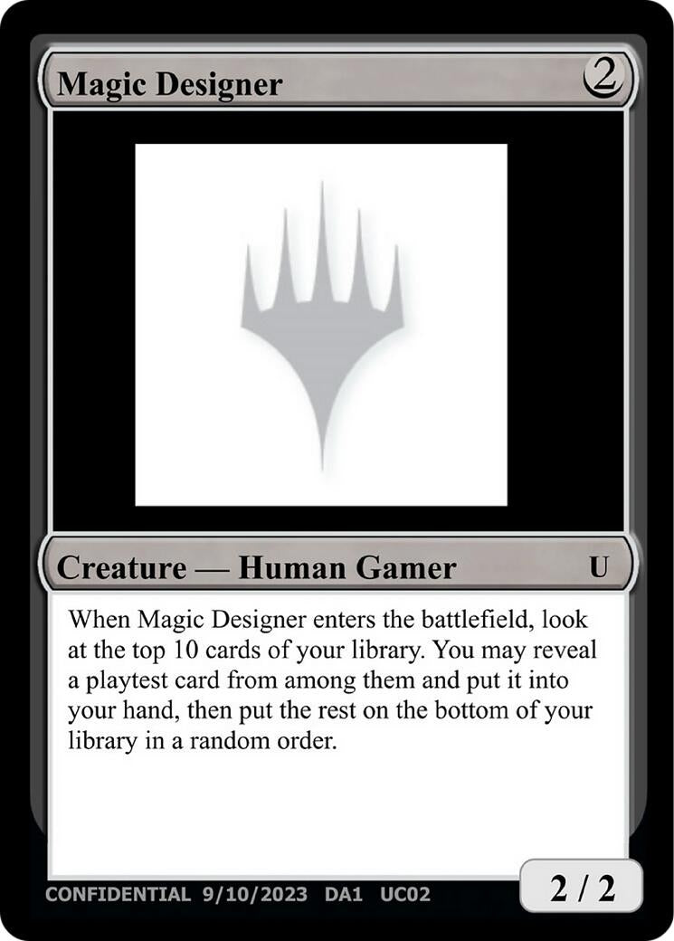 Image for Magic Designer [Un-Known Event Playtest Cards] - Magic: The Gathering