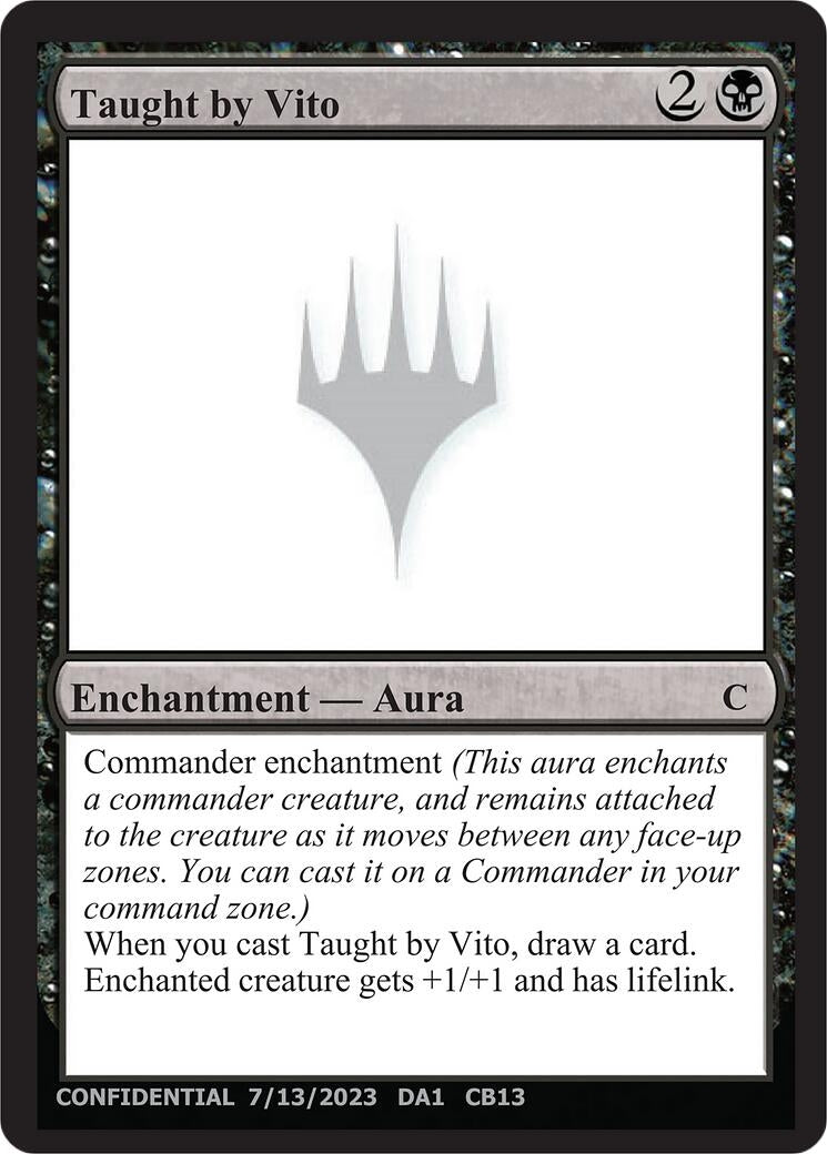 Image for Taught by Vito [Un-Known Event Playtest Cards] - Magic: The Gathering