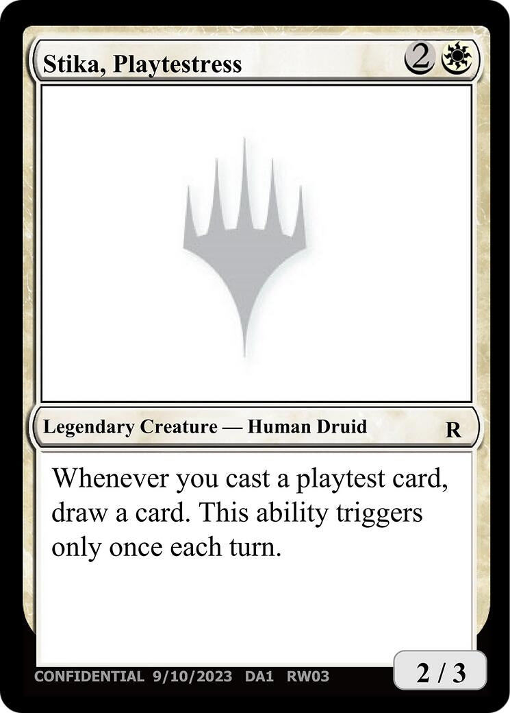 Image for Stika, Playtestress [Un-Known Event Playtest Cards] - Magic: The Gathering