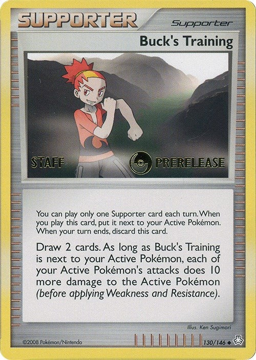 Image for Buck's Training - 130/146 (Prerelease) [Staff] (130) [Miscellaneous Cards & Products] - Pokemon