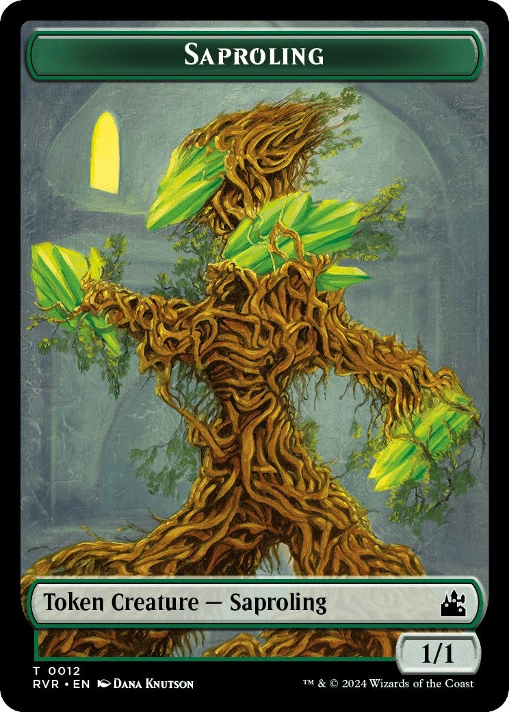 Image for Saproling // Goblin (0009) Double-Sided Token (12 // 9) [Ravnica Remastered] - Magic: The Gathering