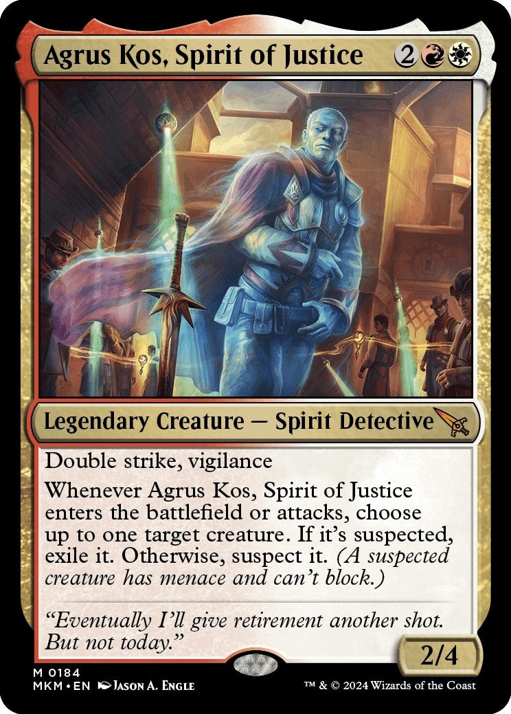 Image for Agrus Kos, Spirit of Justice (184) [Murders at Karlov Manor] - Magic: The Gathering