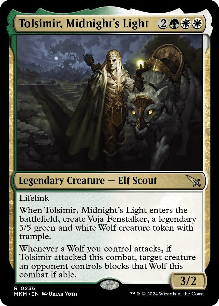 Image for Tolsimir, Midnight's Light (236) [Murders at Karlov Manor] - Magic: The Gathering