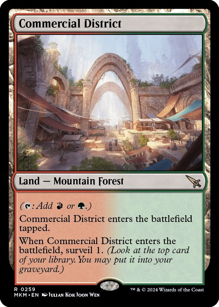Image for Commercial District (259) [Murders at Karlov Manor] - Magic: The Gathering