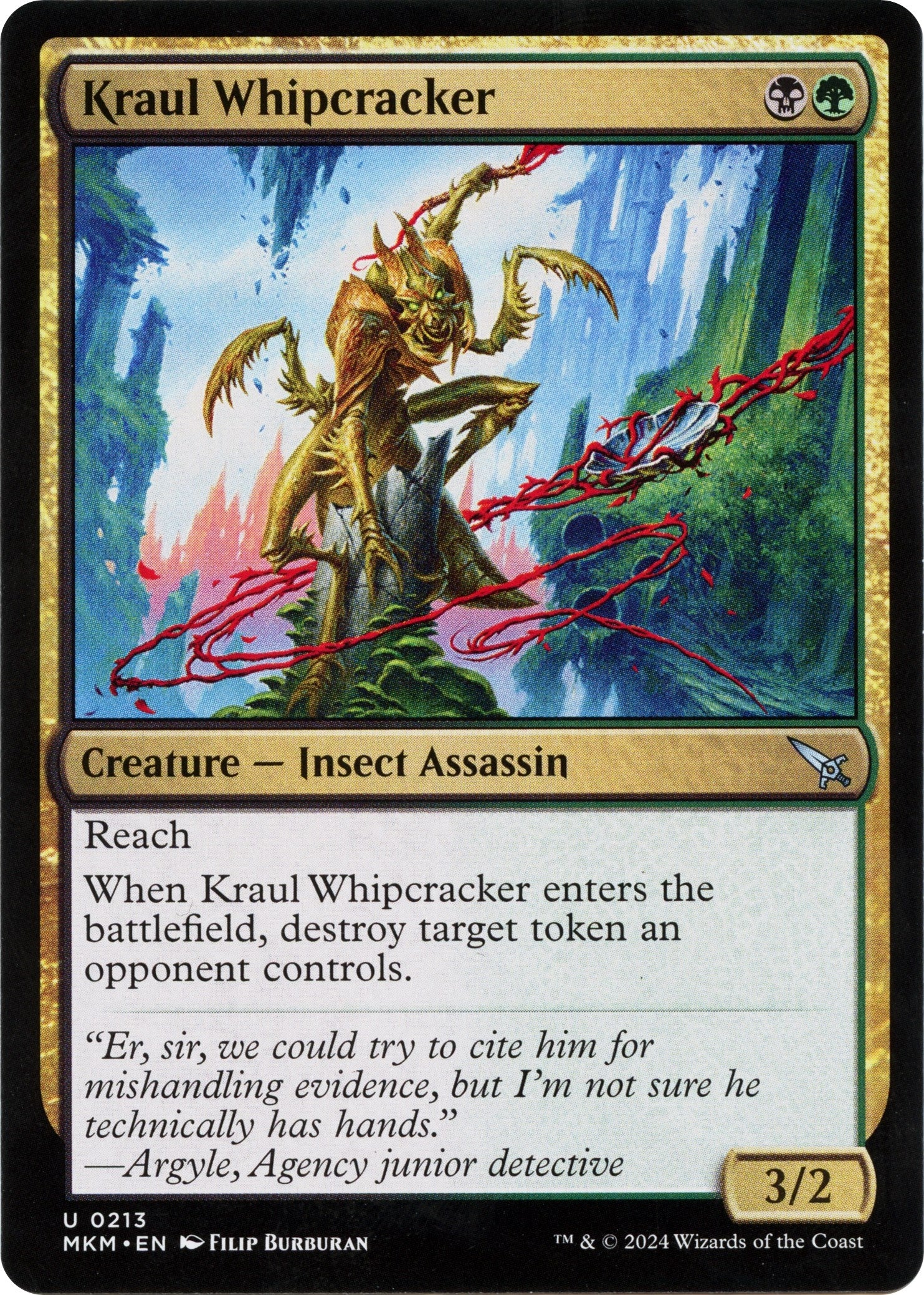 Image for Kraul Whipcracker (a) (213) [Murders at Karlov Manor] - Magic: The Gathering