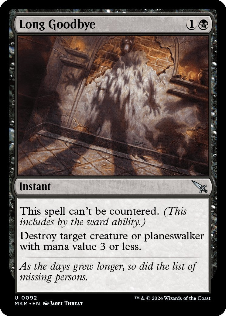Image for Long Goodbye (92) [Murders at Karlov Manor] - Magic: The Gathering