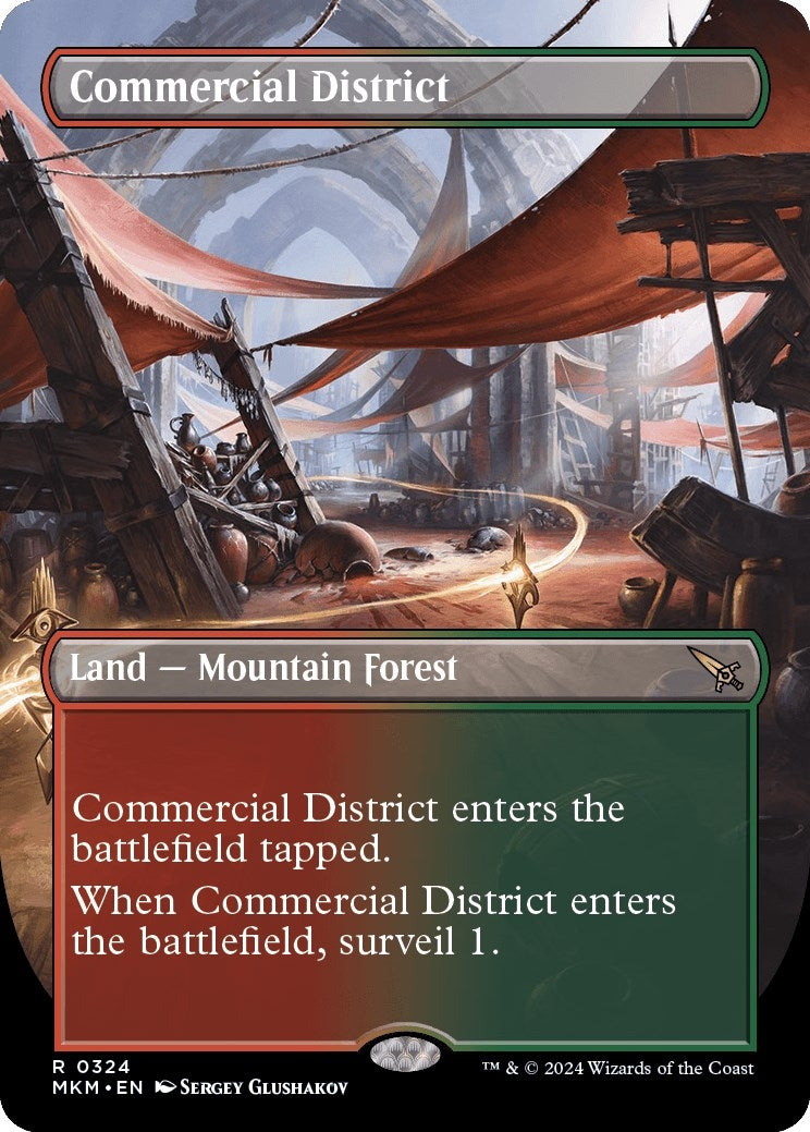 Image for Commercial District (Borderless) (324) [Murders at Karlov Manor] - Magic: The Gathering