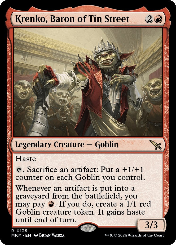 Image for Krenko, Baron of Tin Street (135) [Murders at Karlov Manor] - Magic: The Gathering