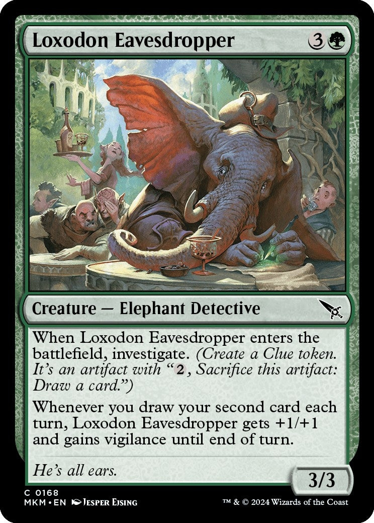 Image for Loxodon Eavesdropper (168) [Murders at Karlov Manor] - Magic: The Gathering