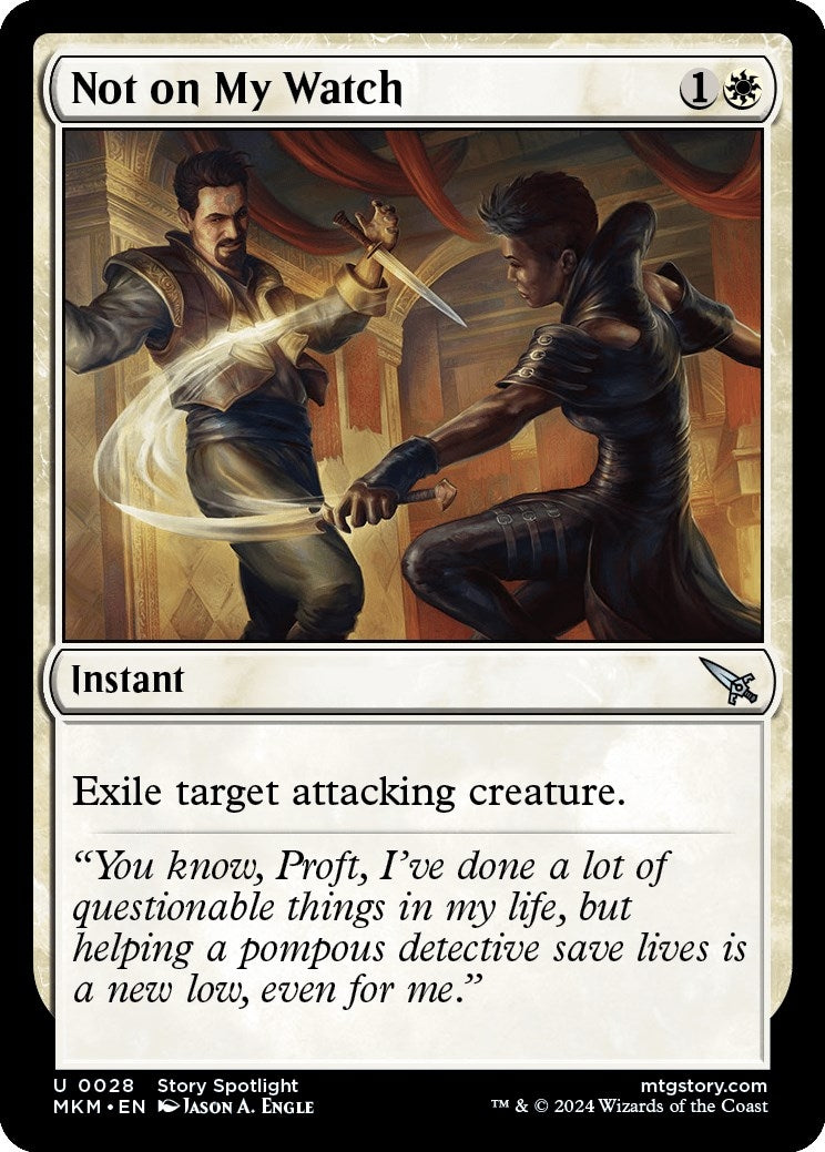 Image for Not on my Watch (28) [Murders at Karlov Manor] - Magic: The Gathering
