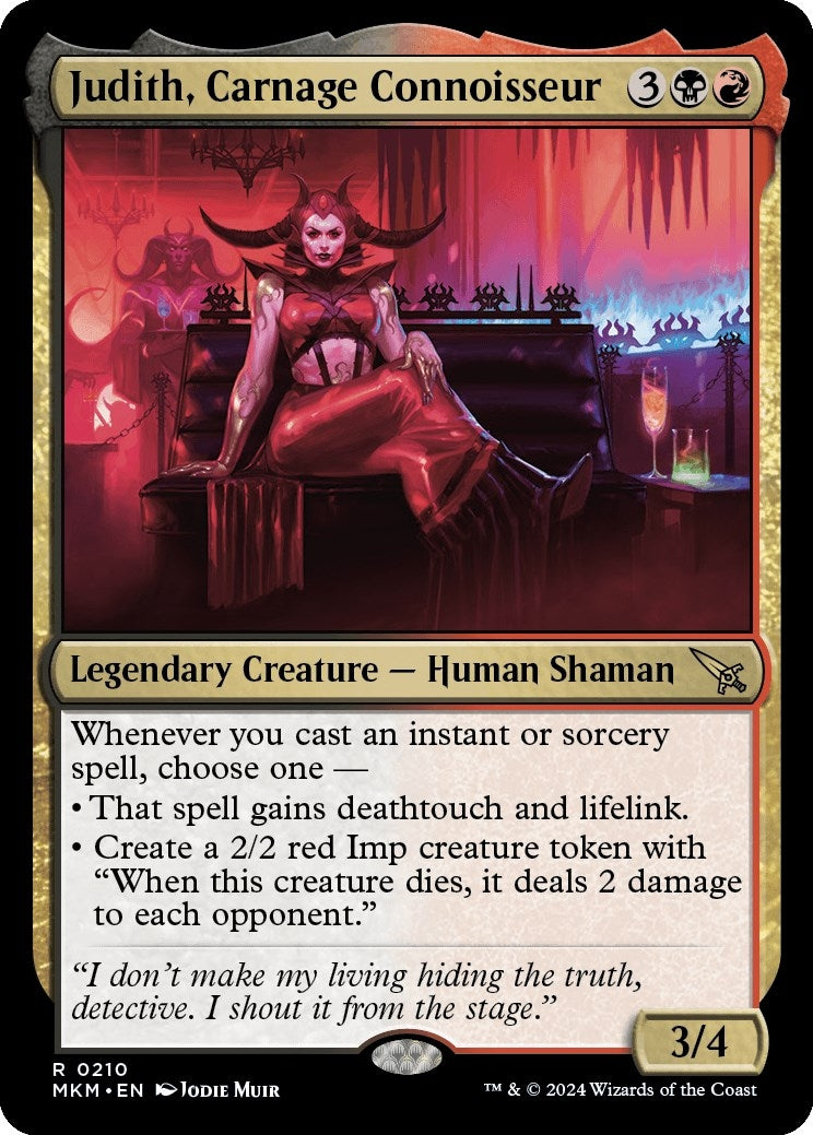 Image for Judith, Carnage Connoisseur (210) [Murders at Karlov Manor] - Magic: The Gathering