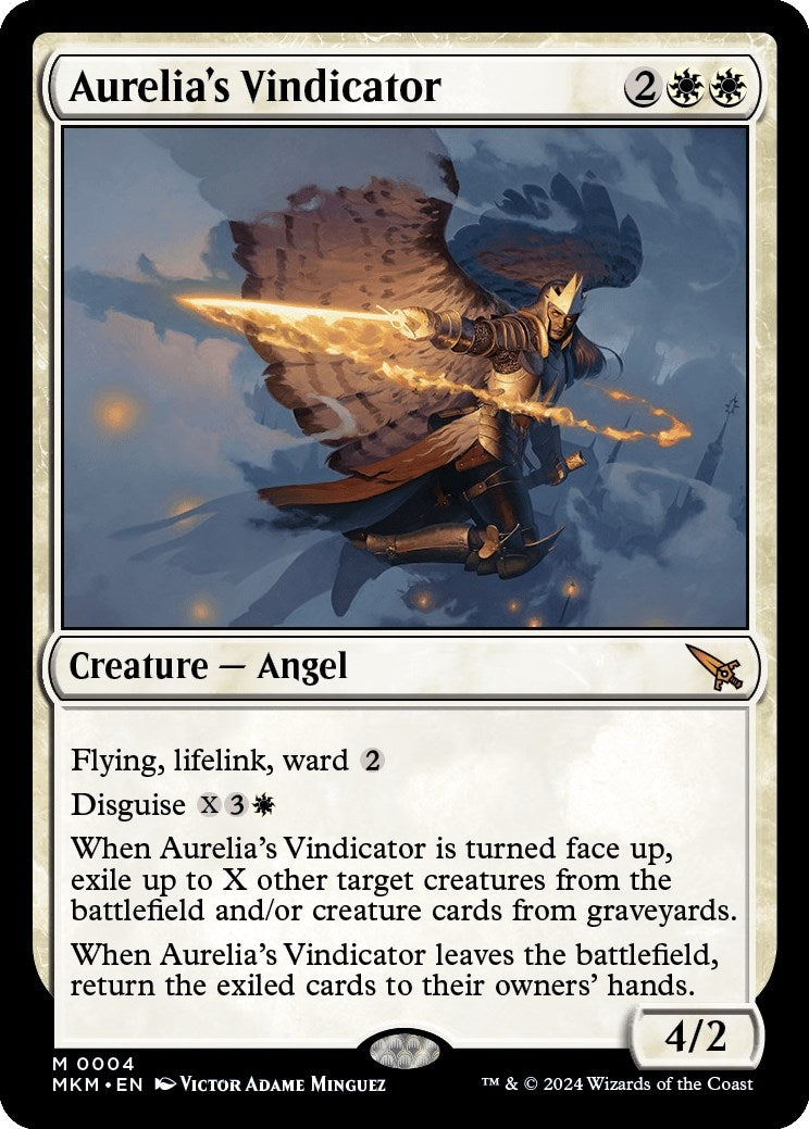 Image for Aurelia's Vindicator (4) [Murders at Karlov Manor] - Magic: The Gathering