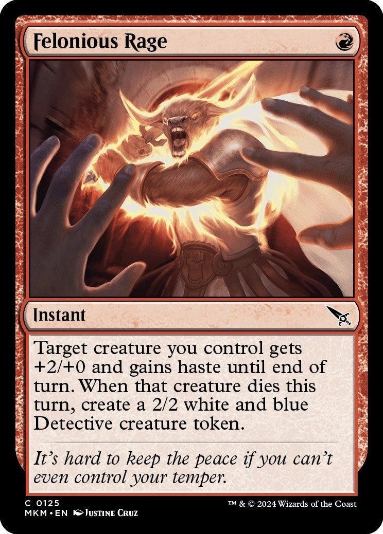 Image for Felonious Rage (125) [Murders at Karlov Manor] - Magic: The Gathering