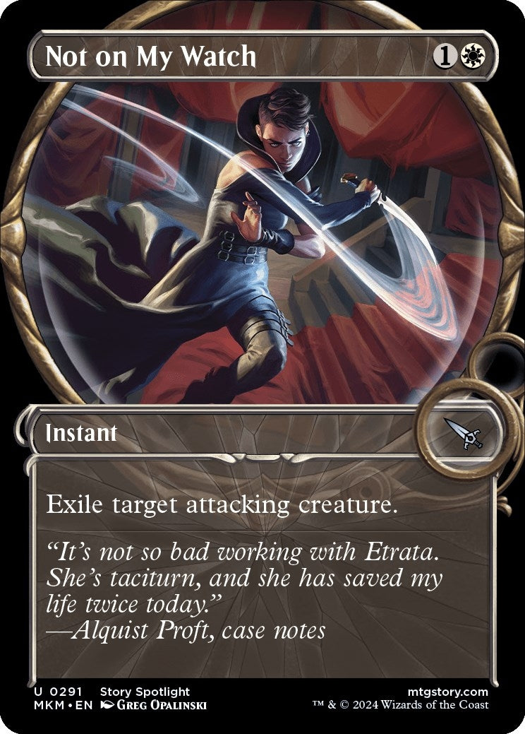 Image for Not on my Watch (Showcase) (291) [Murders at Karlov Manor] - Magic: The Gathering