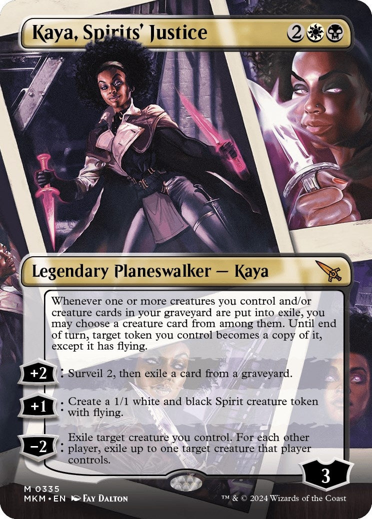 Image for Kaya, Spirits' Justice (Borderless) (335) [Murders at Karlov Manor] - Magic: The Gathering