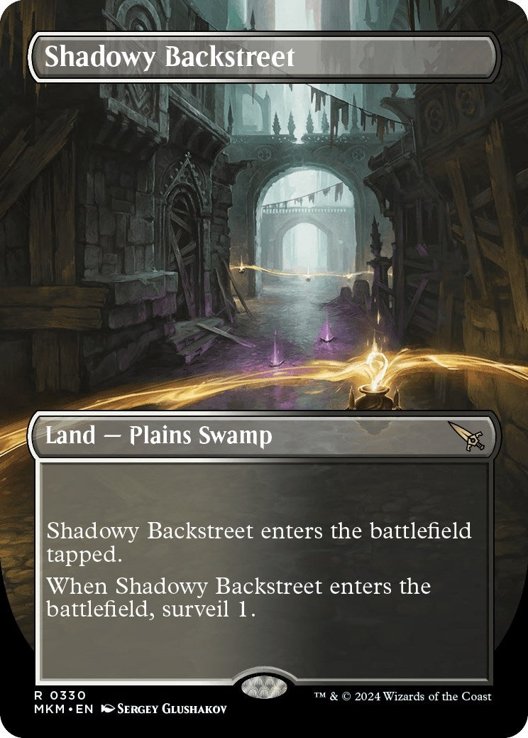 Image for Shadowy Backstreet (Borderless) (330) [Murders at Karlov Manor] - Magic: The Gathering