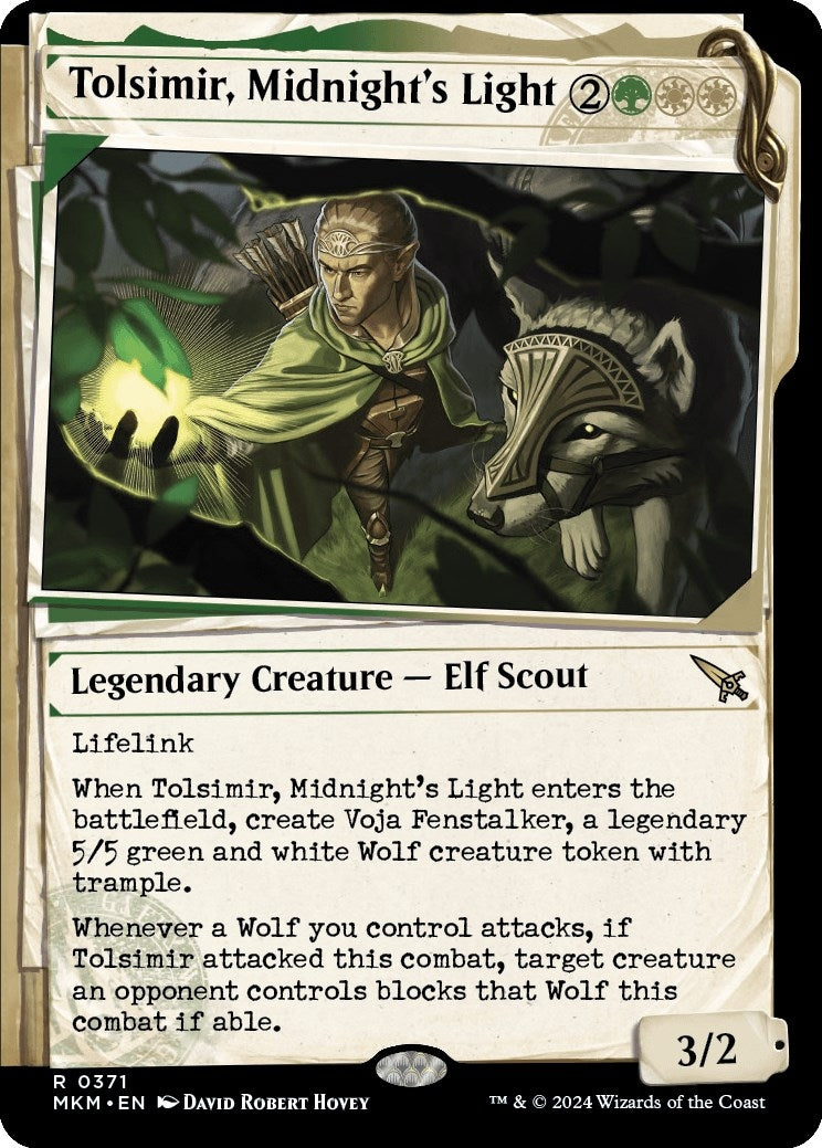 Image for Tolsimir, Midnight's Light (Showcase) (371) [Murders at Karlov Manor] - Magic: The Gathering