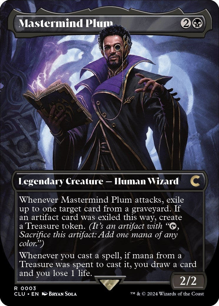 Image for Mastermind Plum (Borderless) (3) [Ravnica: Clue Edition] - Magic: The Gathering