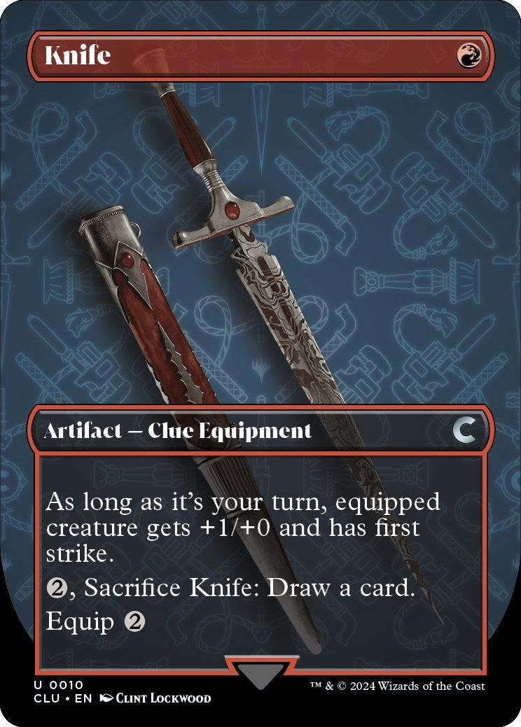 Image for Knife (Borderless) (10) [Ravnica: Clue Edition] - Magic: The Gathering