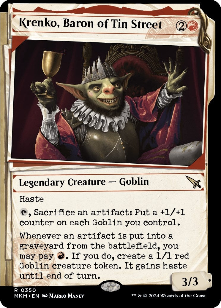 Image for Krenko, Baron of Tin Street (Showcase) (350) [Murders at Karlov Manor] - Magic: The Gathering
