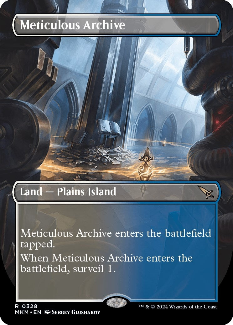 Image for Meticulous Archive (Borderless) (328) [Murders at Karlov Manor] - Magic: The Gathering