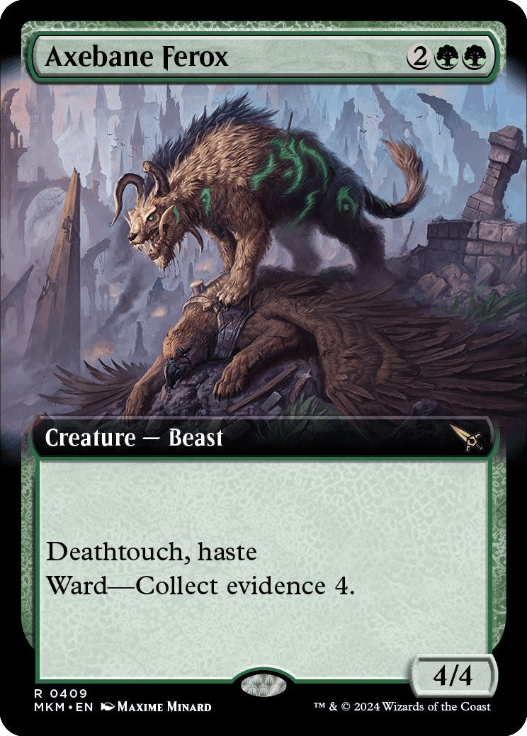 Image for Axebane Ferox (Extended Art) (409) [Murders at Karlov Manor] - Magic: The Gathering