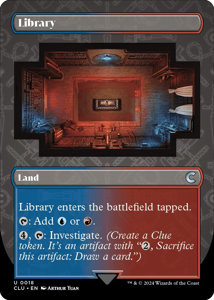 Image for Library (Borderless) (18) [Ravnica: Clue Edition] - Magic: The Gathering