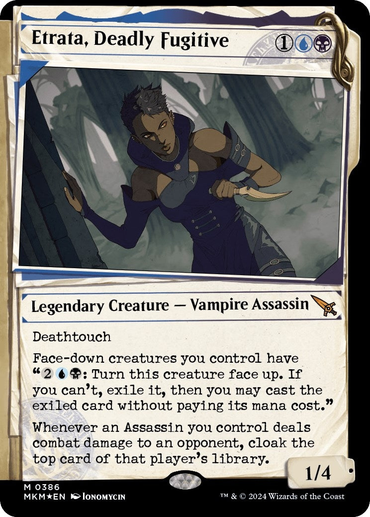 Image for Etrata, Deadly Fugitive (Showcase) (Invisible Ink) (386) [Murders at Karlov Manor] - Magic: The Gathering