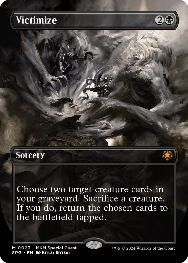 Image for Victimize (Borderless) (23) [Special Guests] - Magic: The Gathering