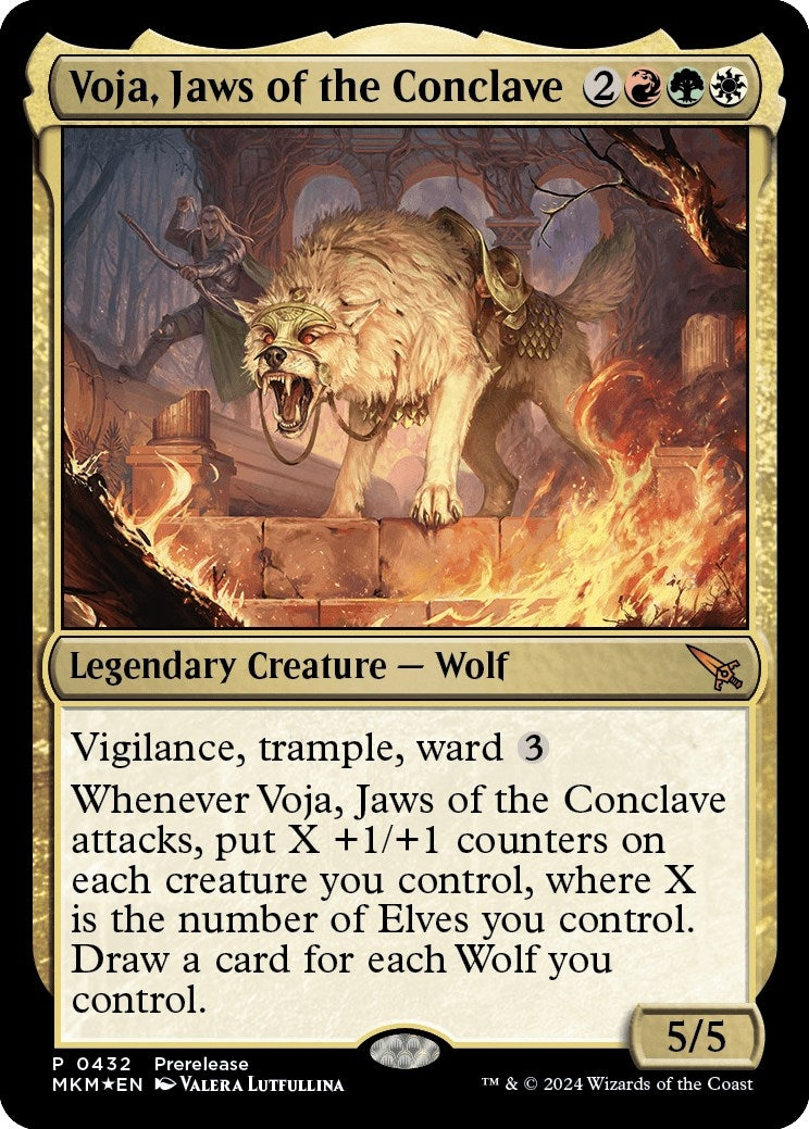 Image for Voja, Jaws of the Conclave (432) [Prerelease Cards] - Magic: The Gathering