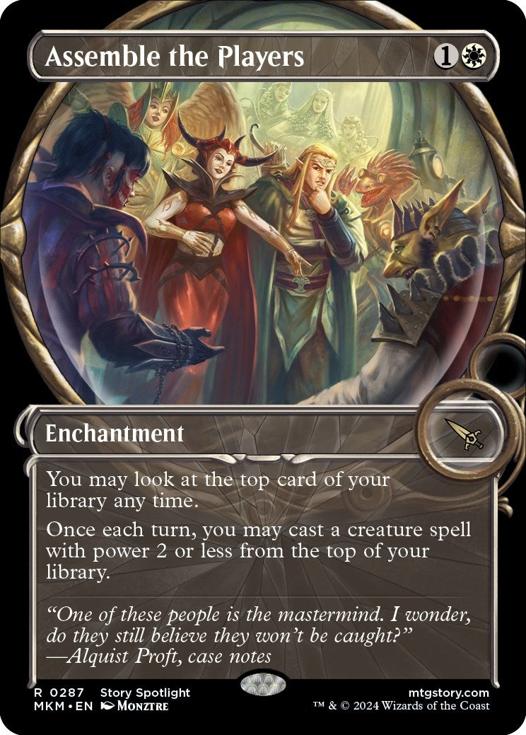 Image for Assemble the Players (Showcase) (287) [Murders at Karlov Manor] - Magic: The Gathering