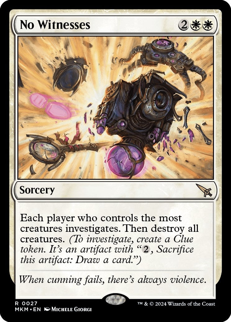 Image for No Witnesses (27) [Murders at Karlov Manor] - Magic: The Gathering