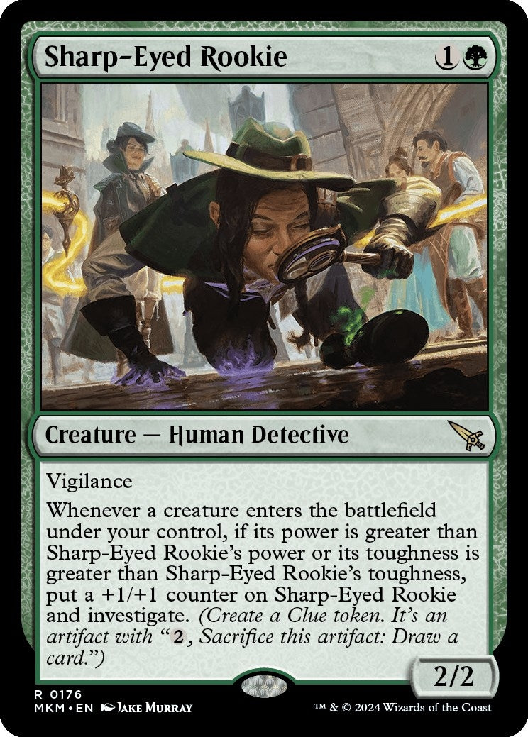 Image for Sharp-Eyed Rookie (176) [Murders at Karlov Manor] - Magic: The Gathering