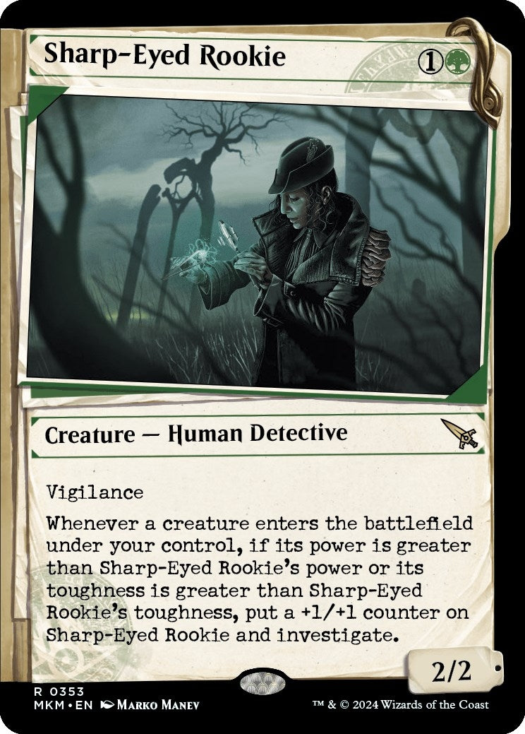 Image for Sharp-Eyed Rookie (Showcase) (353) [Murders at Karlov Manor] - Magic: The Gathering