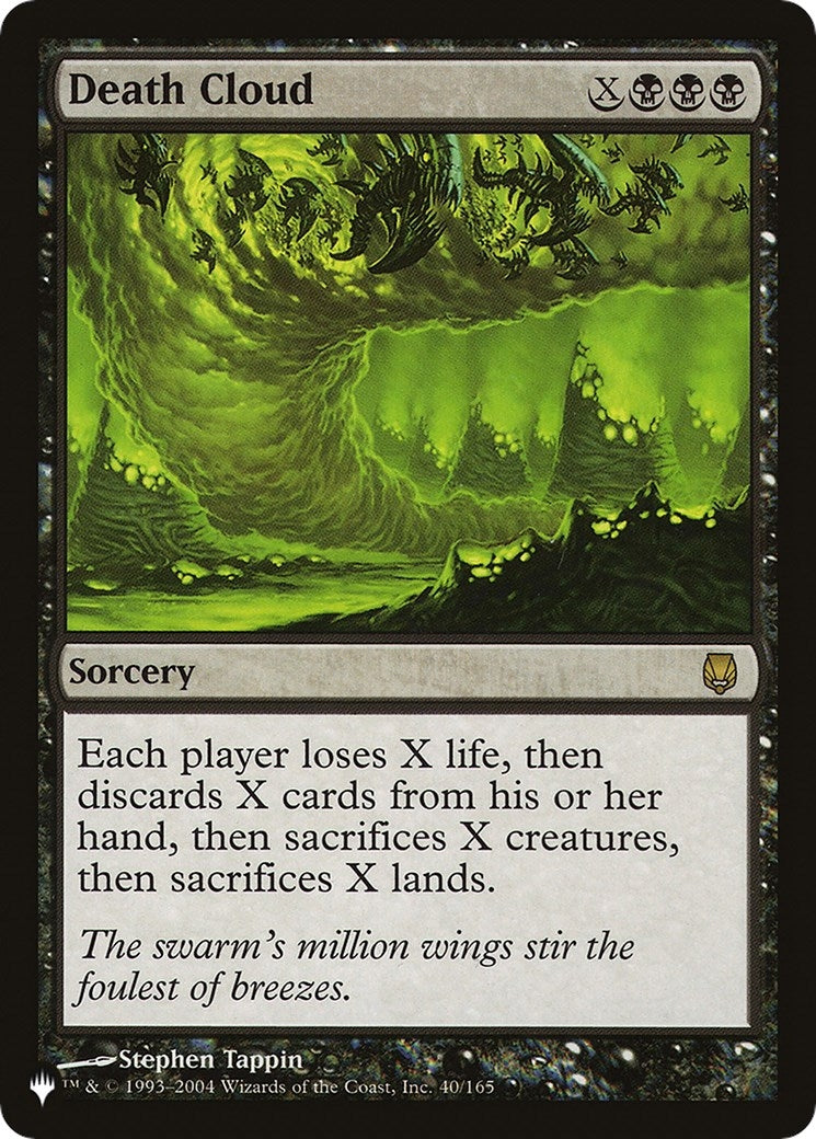 Image for Death Cloud (40/165) [The List Reprints] - Magic: The Gathering