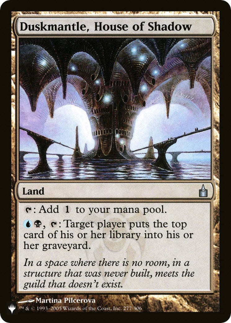 Image for Duskmantle, House of Shadow (277/306) [The List Reprints] - Magic: The Gathering