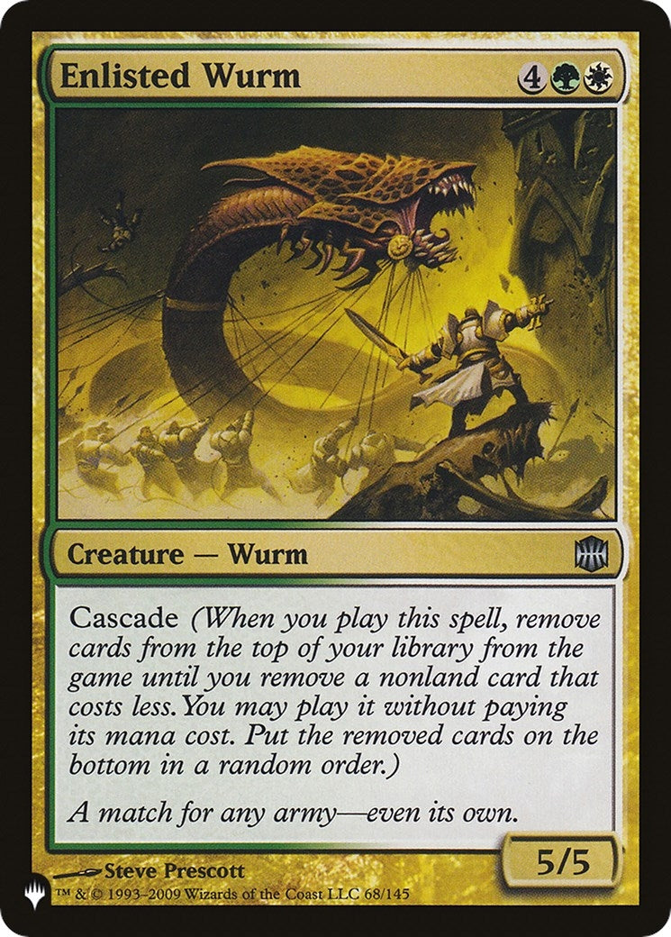 Image for Enlisted Wurm (68/145) [The List Reprints] - Magic: The Gathering