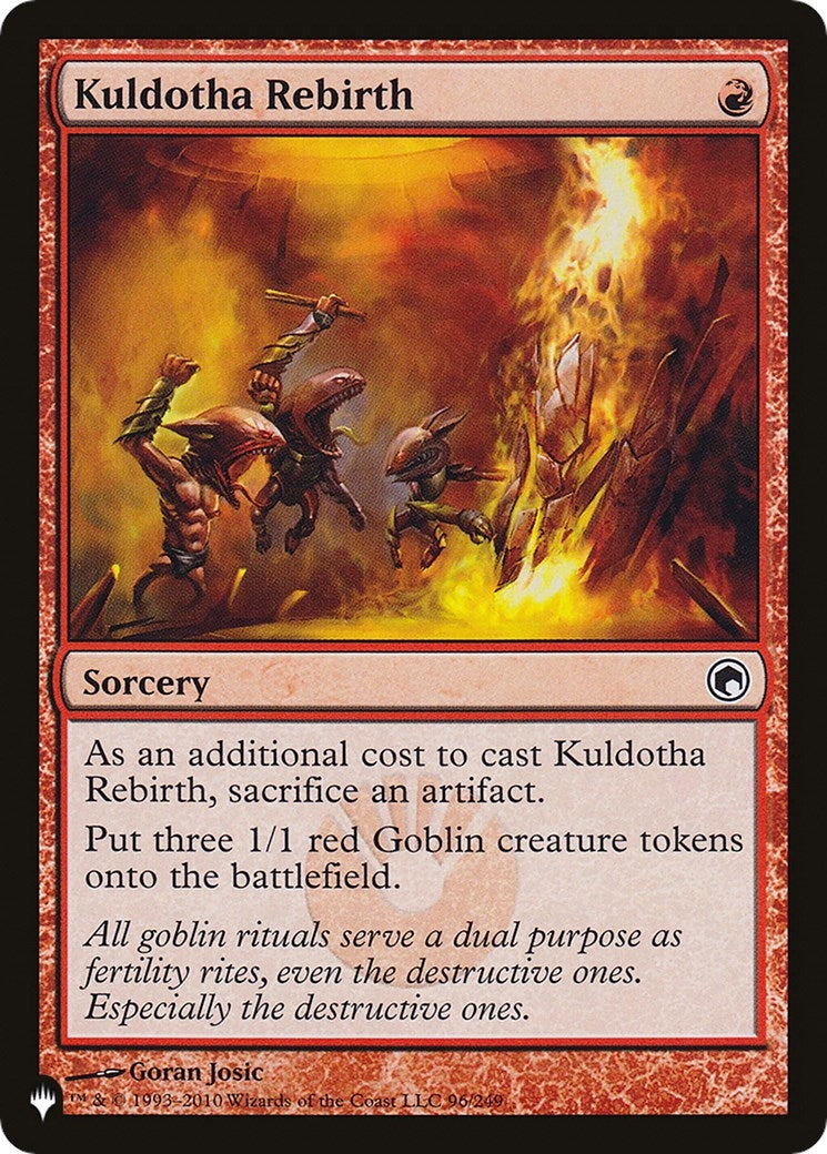 Image for Kuldotha Rebirth (96/249) [The List Reprints] - Magic: The Gathering