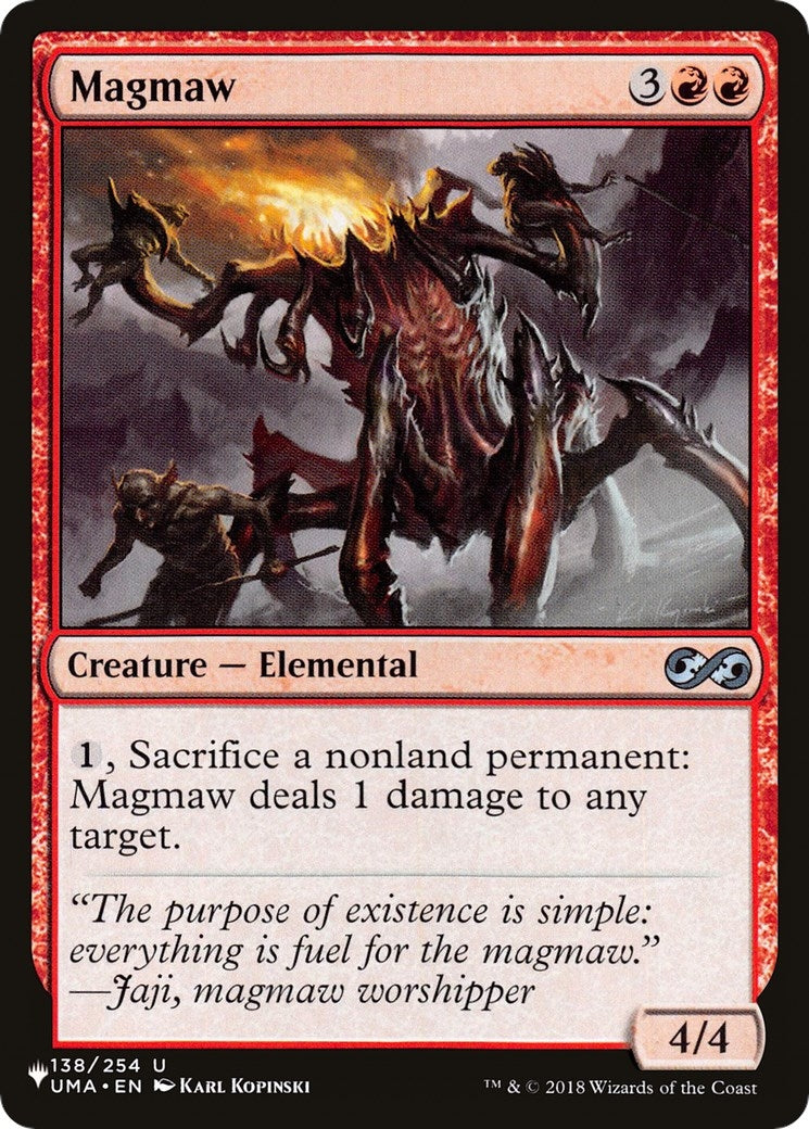 Image for Magmaw (138/254) [The List Reprints] - Magic: The Gathering