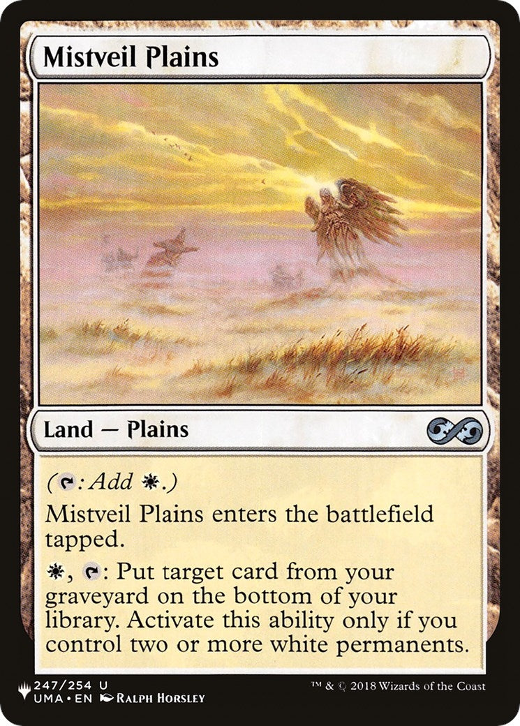 Image for Mistveil Plains (247/254) [The List Reprints] - Magic: The Gathering