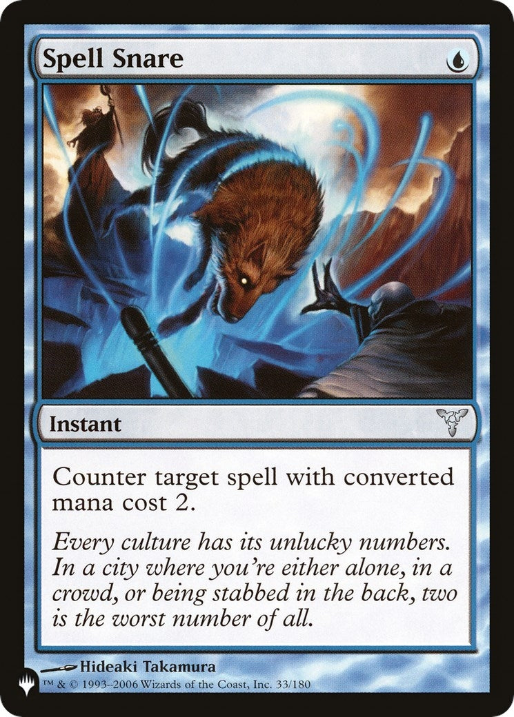 Image for Spell Snare (33/180) [The List Reprints] - Magic: The Gathering
