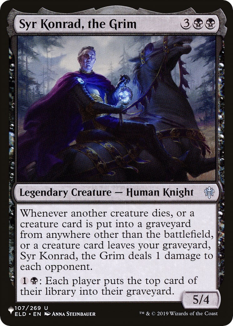 Image for Syr Konrad, the Grim (107/269) [The List Reprints] - Magic: The Gathering