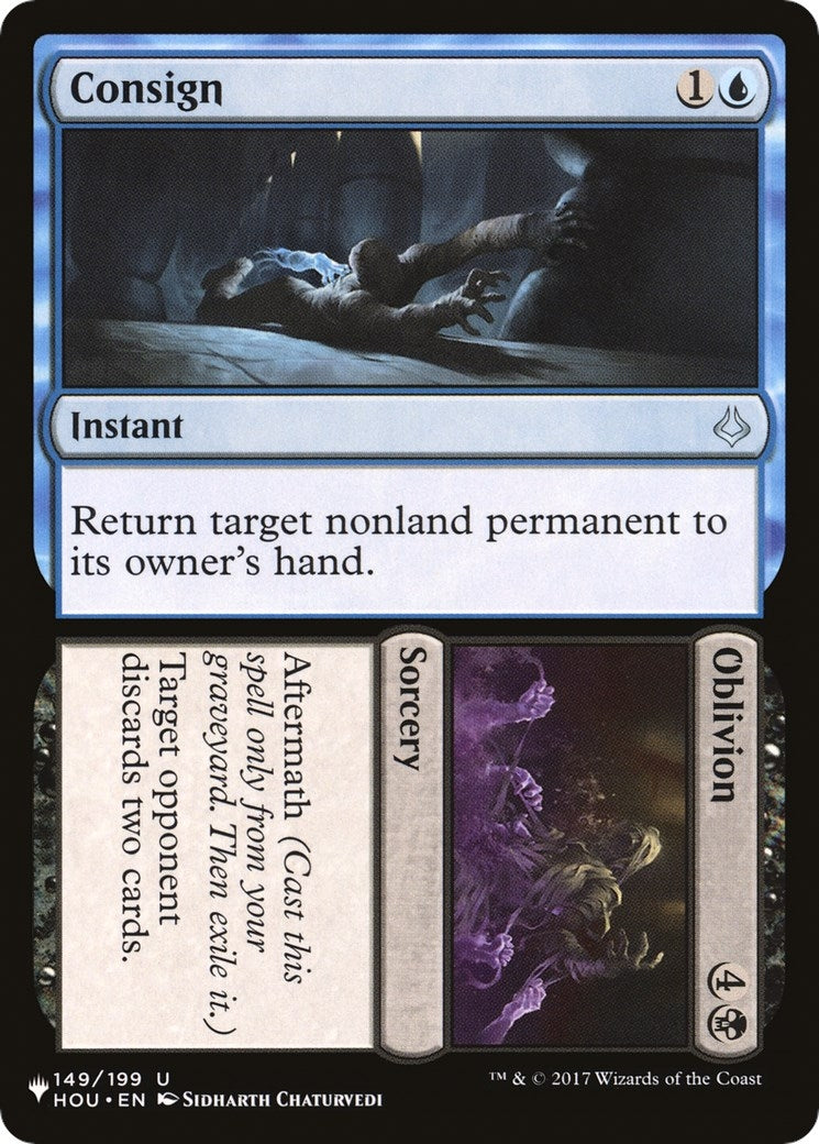 Image for Consign // Oblivion (149/199) [The List Reprints] - Magic: The Gathering