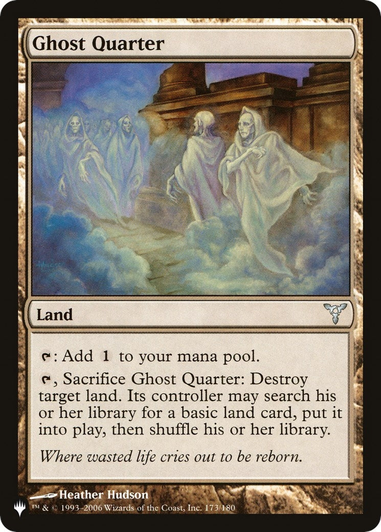 Image for Ghost Quarter (DIS) (173/180) [The List Reprints] - Magic: The Gathering
