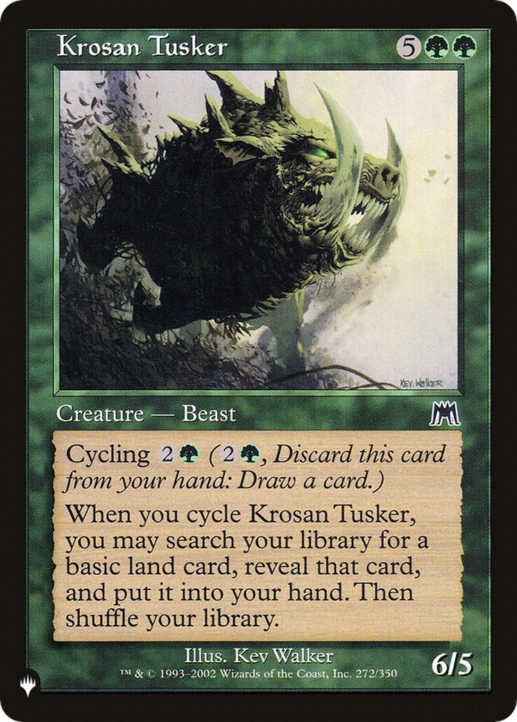 Image for Krosan Tusker (ONS) (272/350) [The List Reprints] - Magic: The Gathering