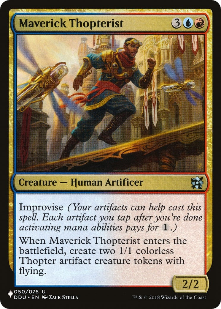 Image for Maverick Thopterist (DDU) (050/076) [The List Reprints] - Magic: The Gathering