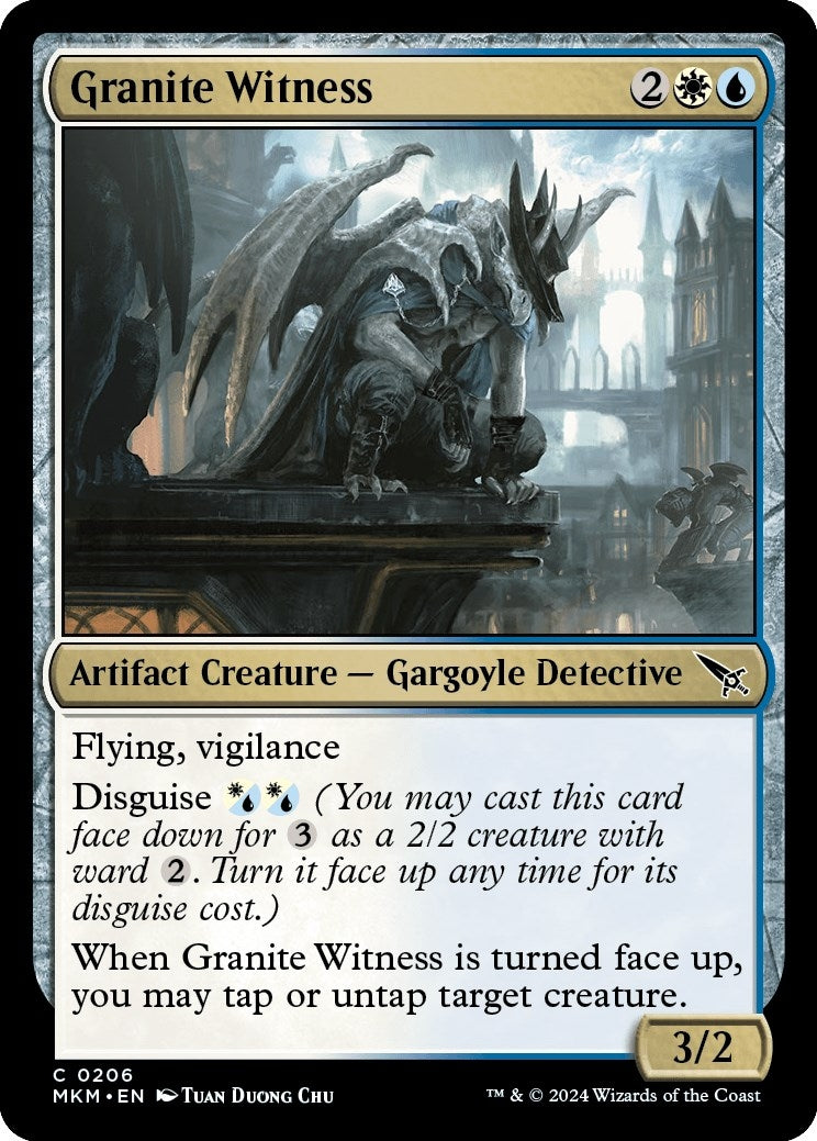 Image for Granite Witness (206) [Murders at Karlov Manor] - Magic: The Gathering